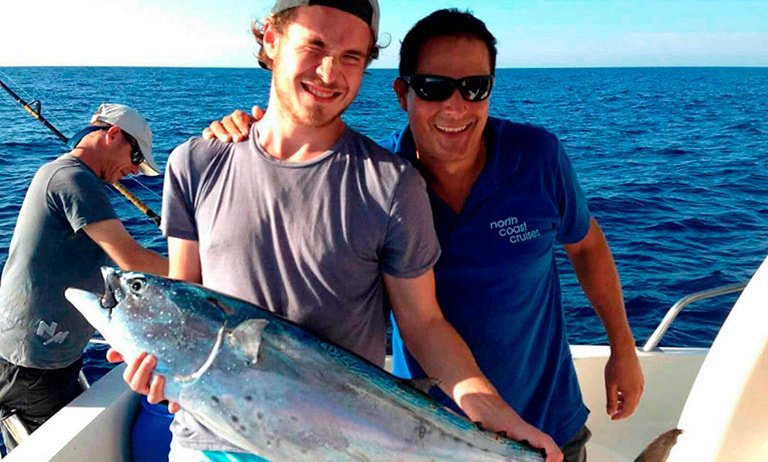 Light trolling. Coastal fishing in Mallorca